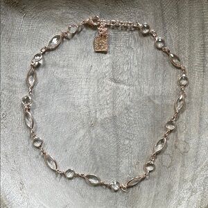 Anne Klein Clear Crystal Necklace